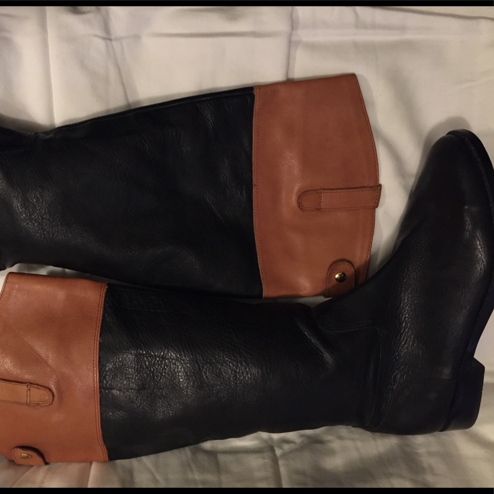 Ralph Lauren two-tone Leather Boots